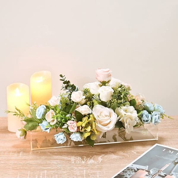 Blomsterholder Hydroponisk blomsterkasse Rektangulær blomstervase