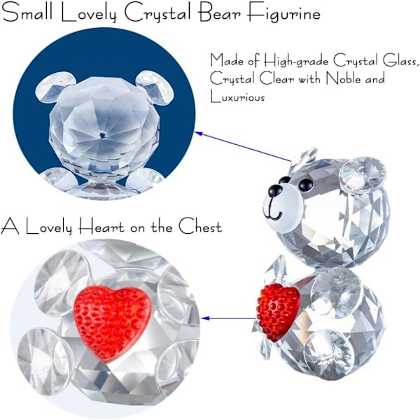 Crystal Baby Bear Figurine Collection Crystal Bear Figurine