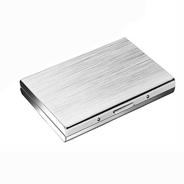 6 kortplatser Metall Kreditkortsorgan ORGANIZER silver