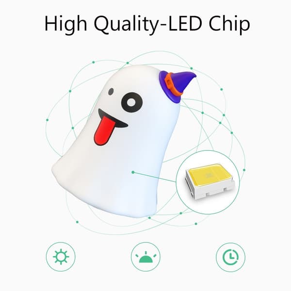 Halloween Party Ghost Grimace Night Light Touch Sensor