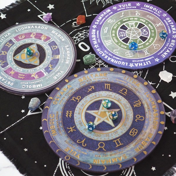 6 stk Constellation Divination Terning 12-sidig astrologi brettspill