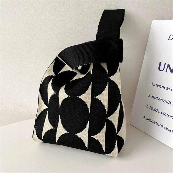 Strikk håndveske Wrist Bag ROSE RED rose red
