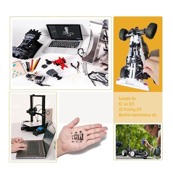 1230ST Muttrar och bultar Sortiment Kit Metriskt Bolt Sortiment