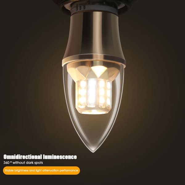 LED lyspære e14 7WWHITE LYS HVIT LYS 7WWhite Light