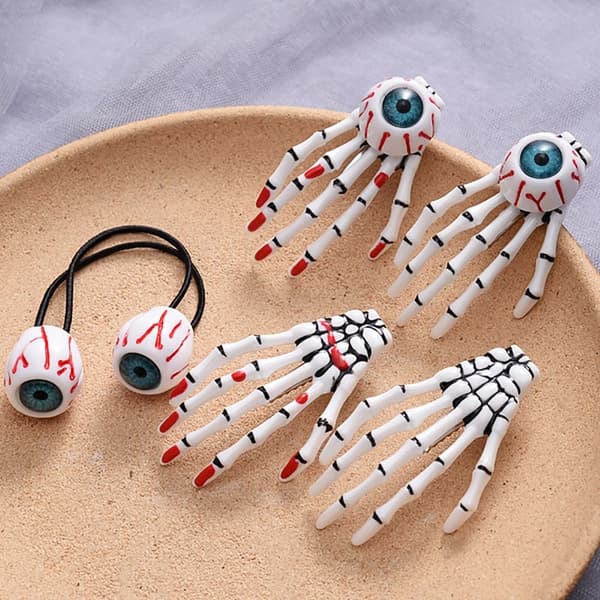 Skeleton Hand Hius Clip Halloween-hiusneula D D D