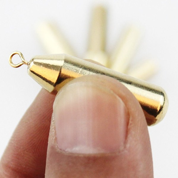 10 stk/parti Kobber Fiskebly fald Messing 1,8G 1,8G 1.8g