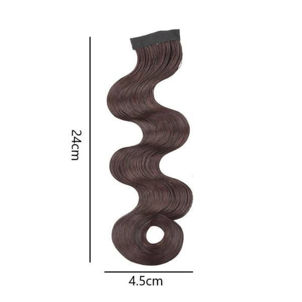 Hårstycke Retro Bangs MÖRKBRUNT dark brown