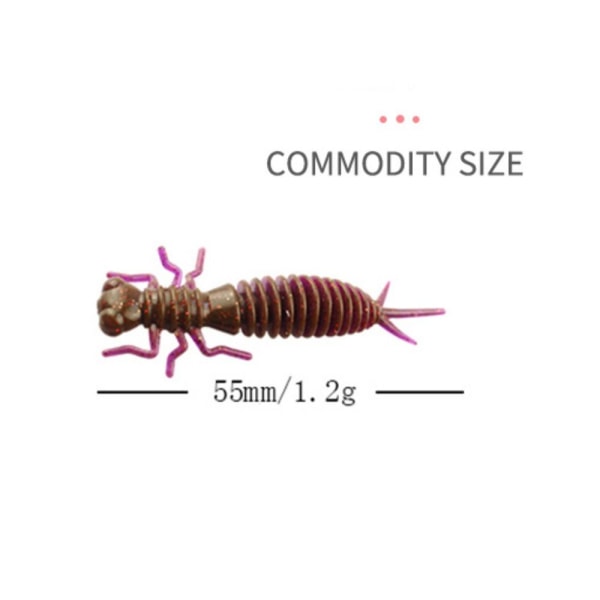 10 kpl Larva Bait Dragonfly Worm 2 2 2