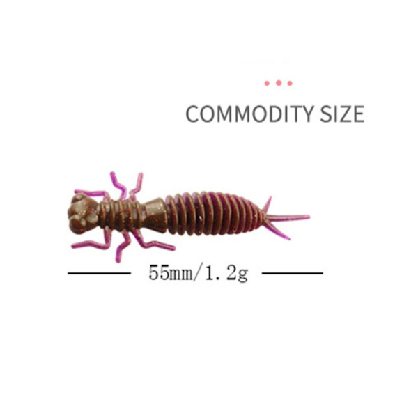 10 STK Larve Bait Dragonfly Worm 1 1 1