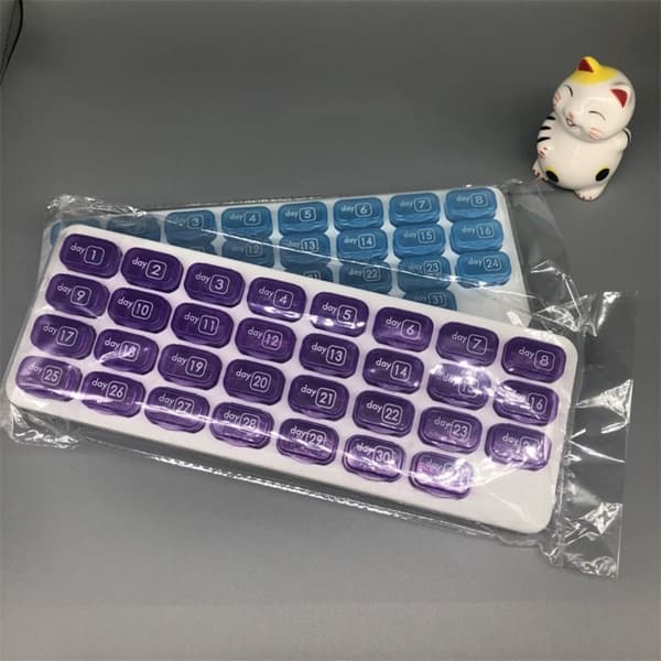 31 Grid Pills Box organizer HARMAA grey
