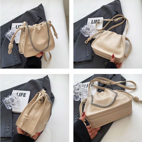 Tygväskor Underarm Handväska BEIGE beige