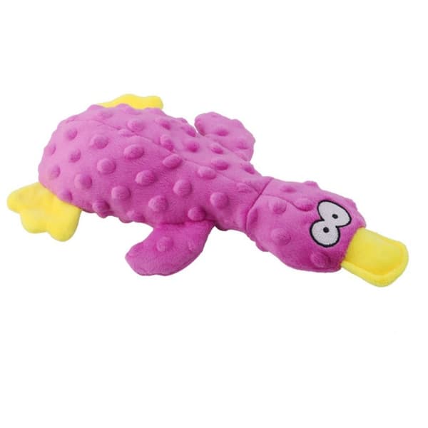 Hundleksaker Plysch Squeaky Duck BLÅ Blue