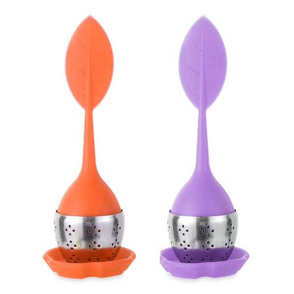 3/2 ST Te Infuser Leaf Tea Sil orange&purple