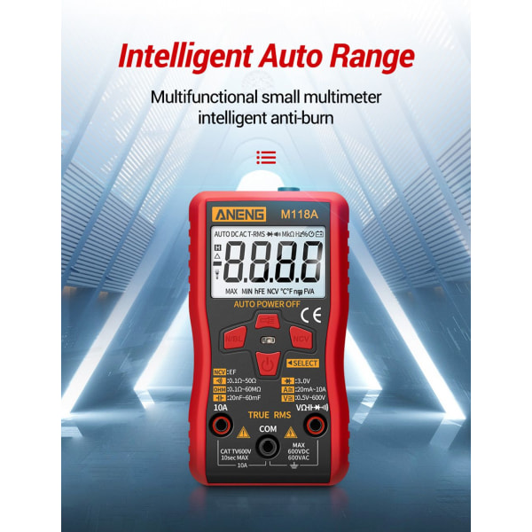 ANENG M118A Digital Mini Multimeter Tester