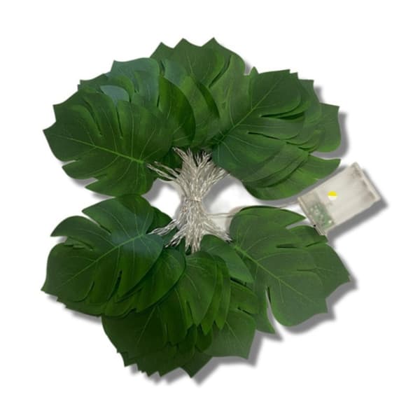 LED Turtle Leaves Light String Green Leaf Vine Garland Lamppu