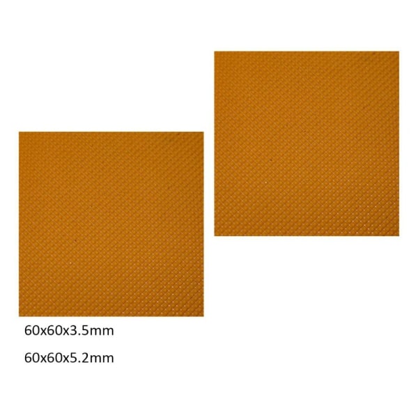 Kengänkorjauskumipohjan suoja KELTAINEN 60X60X5,2MM Yellow 60x60x5.2mm