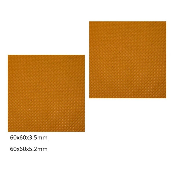Skoreparasjon gummisålebeskytter GUL 60X60X3,5MM Yellow 60x60x3.5mm