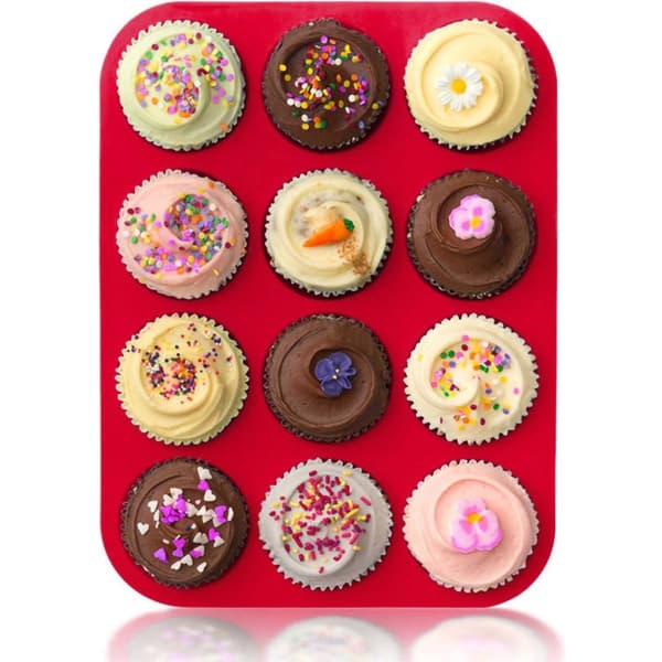 Cupcake Bakke Rund Kageform BLÅ blue