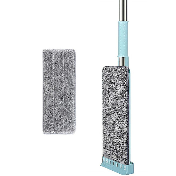 Mikrofiber flat mopp håndfri klem