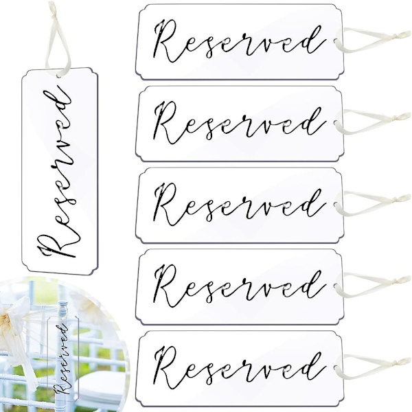 1/6stk Reserverede Skilte Sædereservationsskilt 6STK 6STK 6pcs