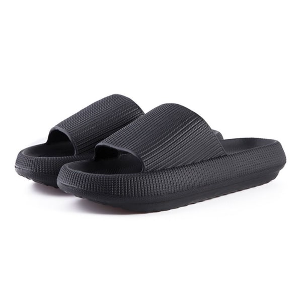 Pute Slides Sandaler Ultra-myke tøfler SVART 36-37 Black 36-37