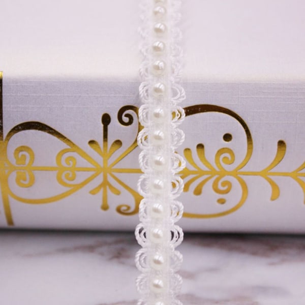 Håndsydd Pearl Pearl Braid Lace Ribbon 4 4