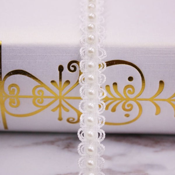 Handsydd Pearl Pearl Braid Spetsband 1 1