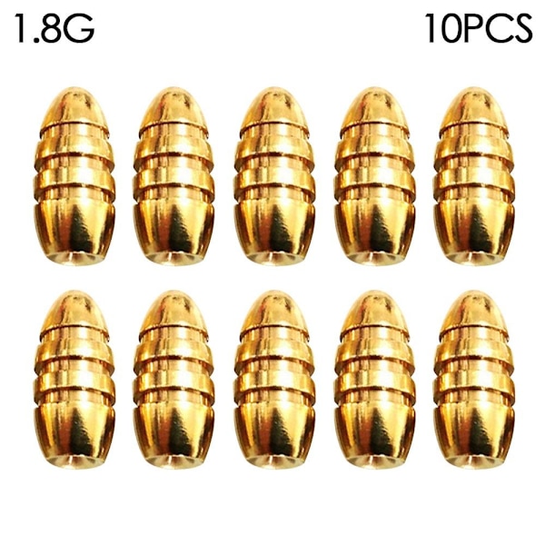 10stk/parti Kobber Fiskebly fall Messing 1,8G 1,8G 1.8G