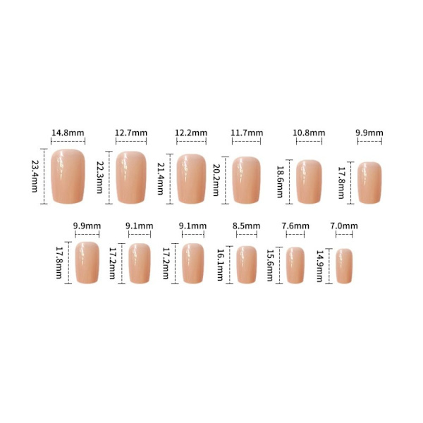 French Fake Nails False Nail 1 1 1