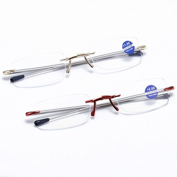 Lesebriller med anti-blått lys Sammenleggbare briller SVART Black Strength 350