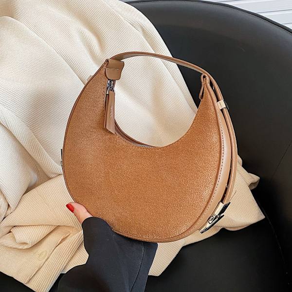 Naisten olkalaukut Scrub Leather -trendilaukku MUSTA Black