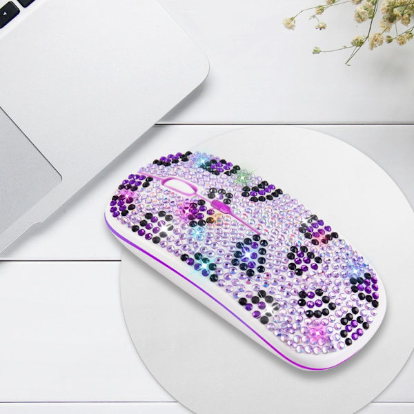 Diamond Wireless Mouse USB ladattava PINK pink