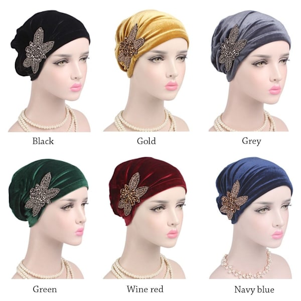 Turbaani Hattu Soft Bonnet WINE RED wine red