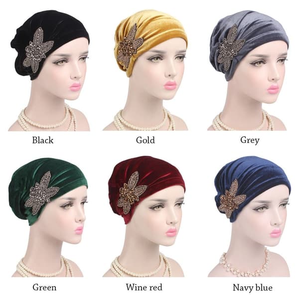 Turban Hat Soft Bonnet GRÅ grey