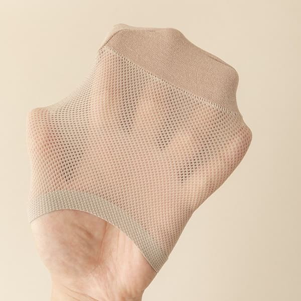 2 par Ice Silk Sock Invisible Sokker MØRKEGRÅ dark grey