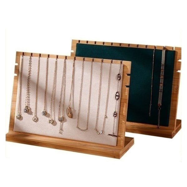 Halsband Staffli Smycken Collection Rack VIT white