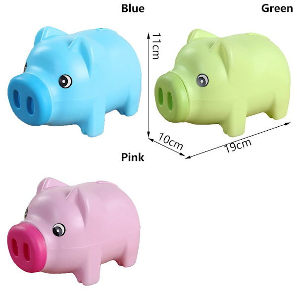 Sparkasse Tecknad grisformad Piggy Cash Bank pink 10cmx8cmx9.5cm