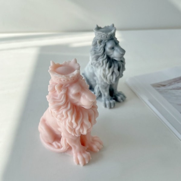 3D løvelysform 3D kunstvoksform Silikoneform