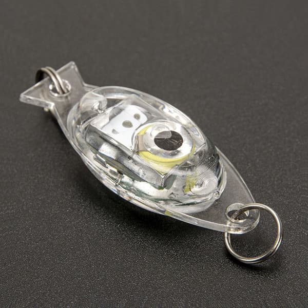 LED Lure Light Flash Lampe HVIT HVIT White