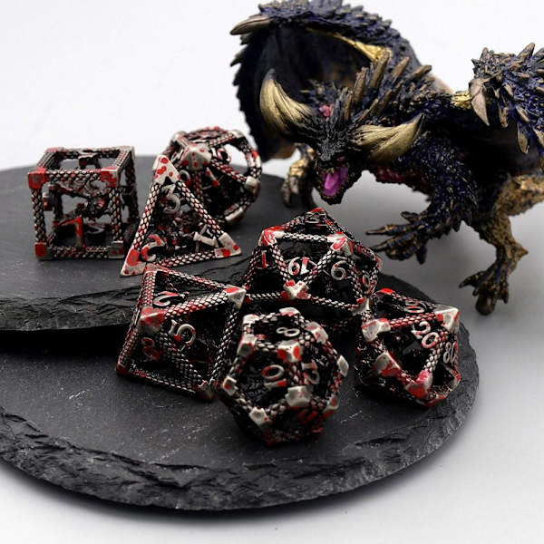 7st DND Metal Dice Set Game Dice 04 04 04