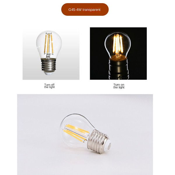 Vintage Retro Bulb Filament 2700K-2W 2700K-2W 2700K-2W