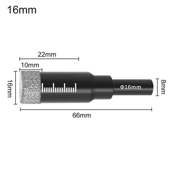 Loddet borkrone 16MM 16mm