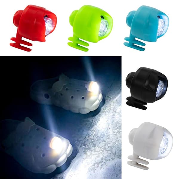 1PC frontlykter for Croc Shoes Charms E E