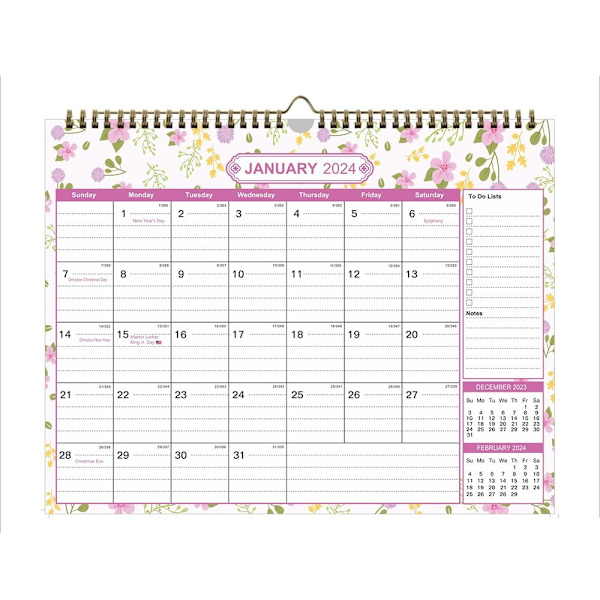 Engelsk Väggkalender Väggkalender 3 3 3