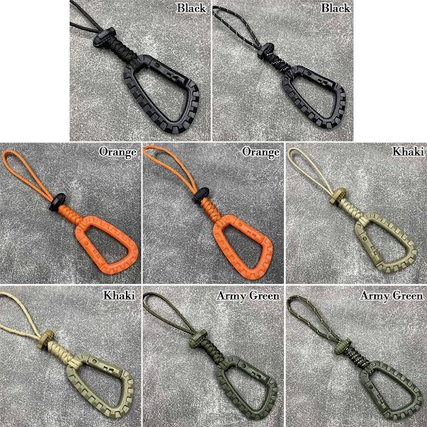 Attach quickdraw Shackle Karabiner Clip ORANGE NORMAL NORMAL Orange Normal-Normal
