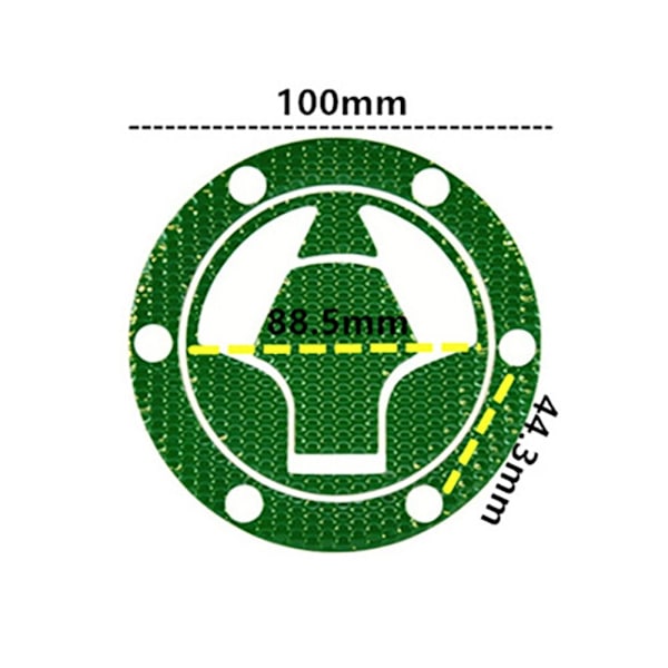 Motorsykkel drivstofftank klistremerke Motorsykkel deksel Dekal GULT yellow