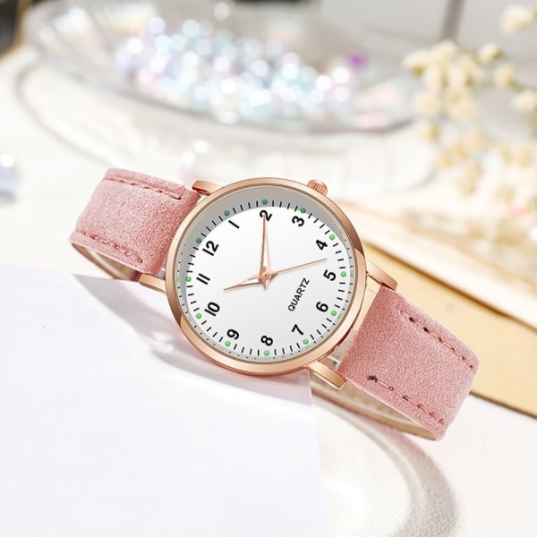 Quartz Armbandsur Självlysande Klocka ROSA pink
