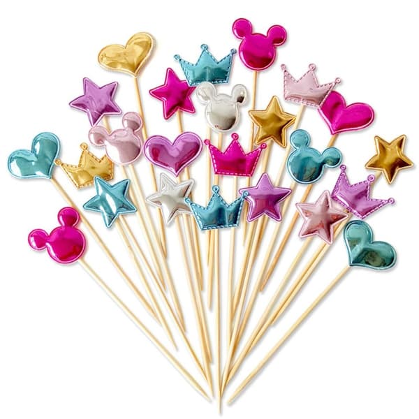 25 stk Cake Topper Cupcake Toppers Blank Hjerte Decor