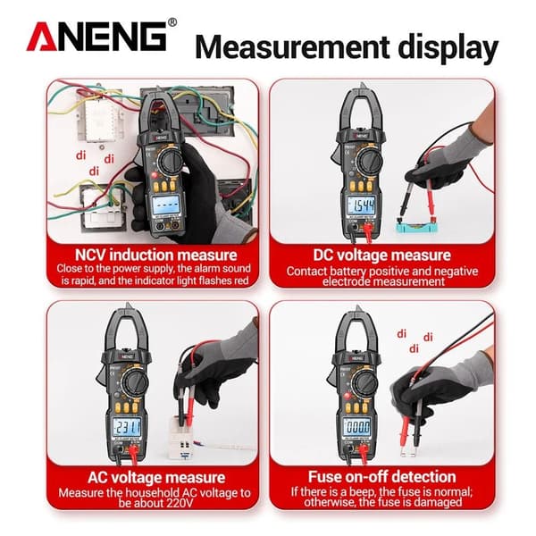 Digitalt klemmemåler Smart multimeter RED PRO RED PRO Red Pro