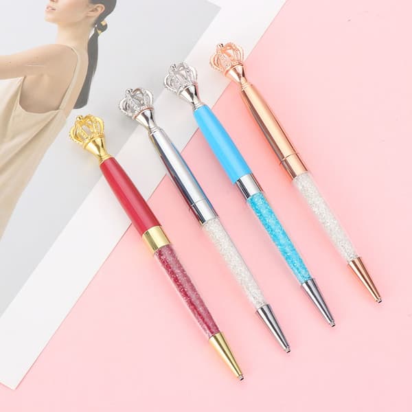 Diamond Maling Pen Point Drill Pen Krone Form SØLV Silver